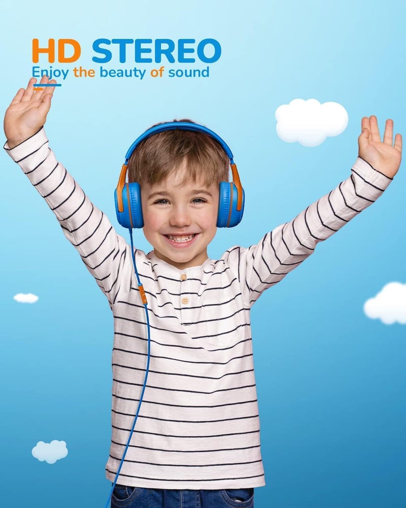 awatrue Kids Headphones with Cord - Comfortable and Durable Toddler Headphones for School and Work, Ideal Gift for Kids, Sons, Daughters Sound and Safe Listening Experience - Image 5
